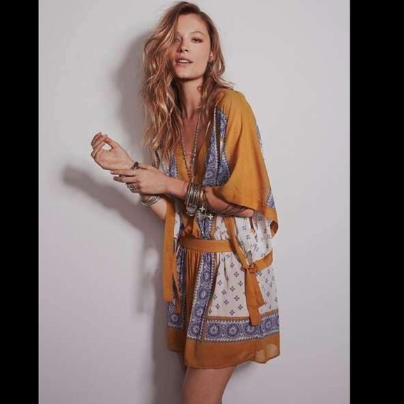 FREE PEOPLE Santa Cruz Kimono Dress - Picture 2 of 7